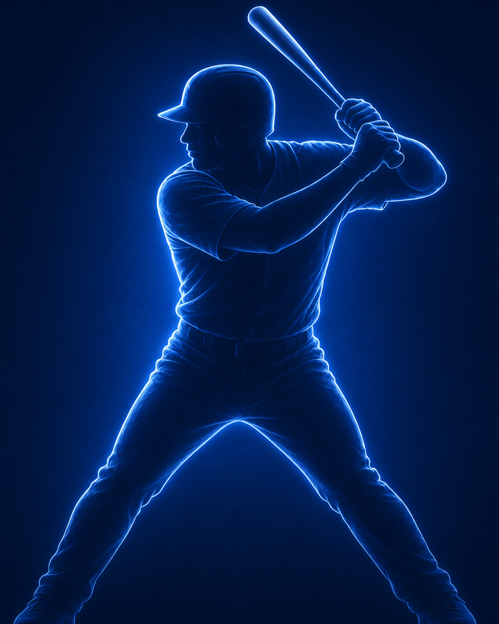 Hitter silhouette