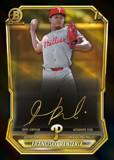 Francisco Renteria 2026 Bowman Chrome 1st Bowman autograph card
